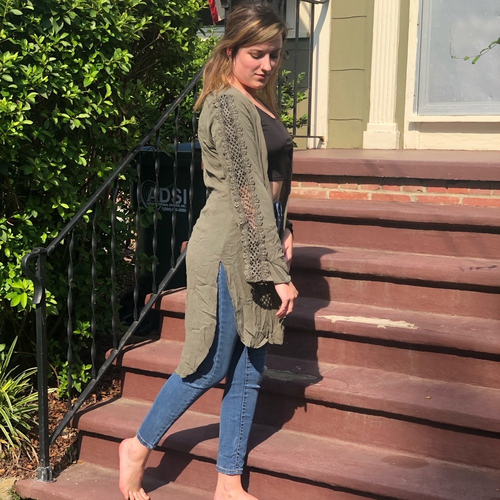 SUPER cute olive cardigan